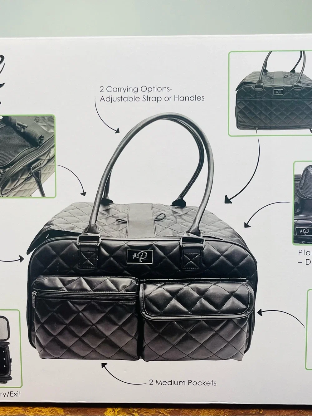 NIB Petique The Lux Pet Carrier - Luxury Vegan Leather - PRICE FIRM